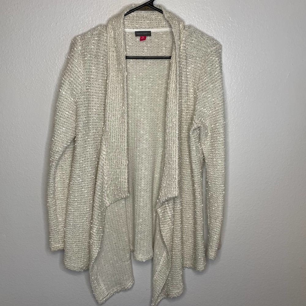 Vince Camuto Drapey Open-Front Cardigan